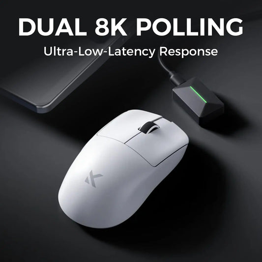 MCHOSE L7 Pro Wireless Gaming Mouse L7 Ultra PAW3395 26K Sensor Dual 8K Polling 39g Ultra-Lightweight2.4GHz RF/BT/Wired Tri-Mode
