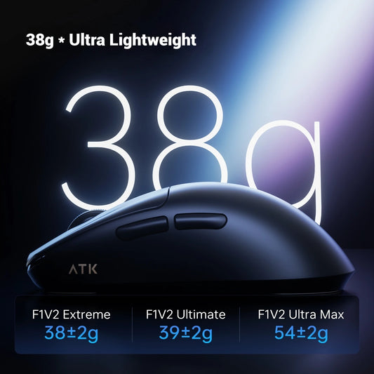 ATK Blazing Sky F1 V2 Ultimate Gaming Mouse Lightweight PAW3950Ultra 8000Hz Ergonomic Wireless Extreme